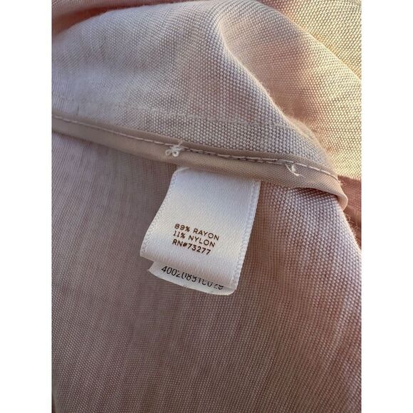 Lauren Conrad Pink Plaid Trench coat Very Berry Large Cotton Rayon SPRINGY - Picture 9 of 10